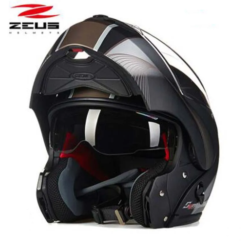 2018 New ZEUS Double lens combination Full face motorcycle helmets undrape Four seasons Half motorbike helmet ZS-3000A | Автомобили и