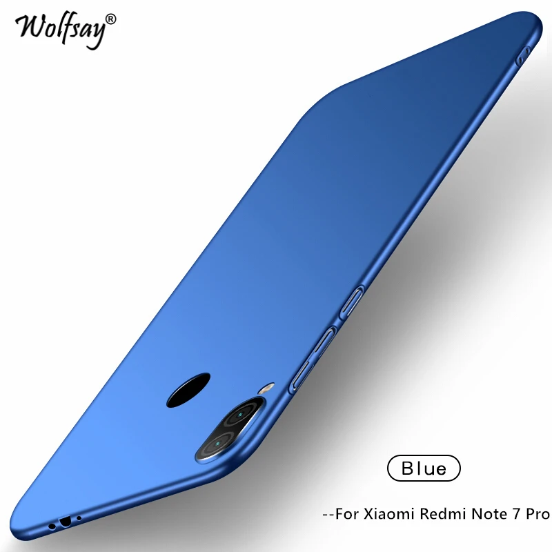 Для Xiaomi Redmi Note 7 Чехол Ультра тонкий роскошный гладкий жесткий чехол для телефона
