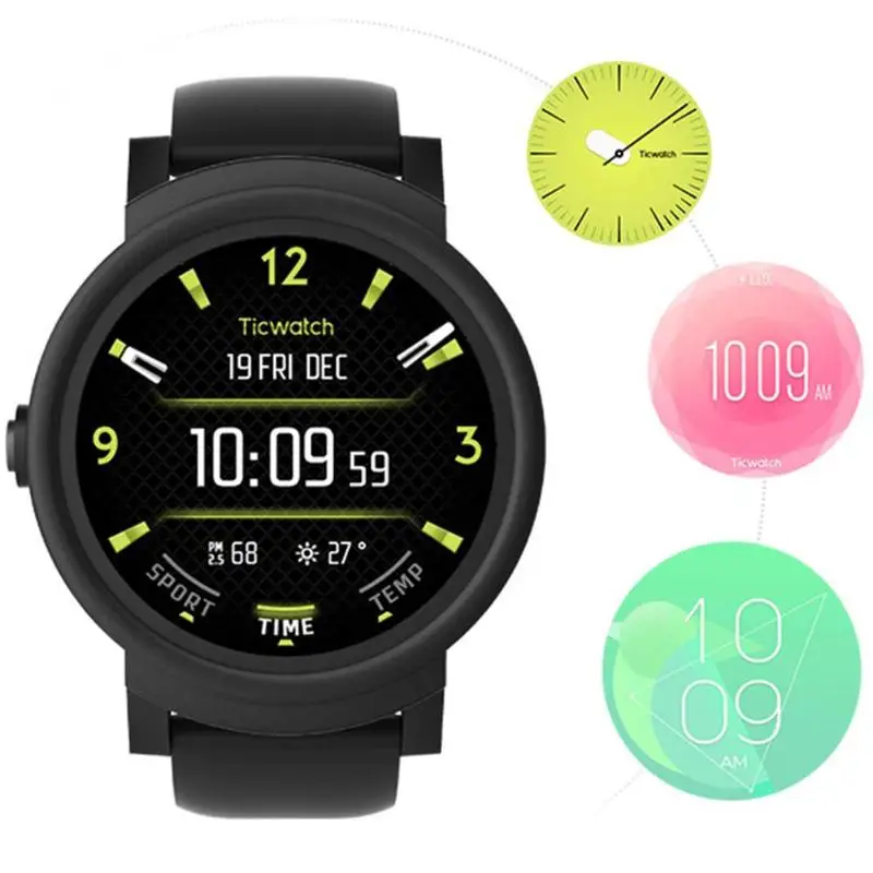 Xiaomi Ticwatch E Expres Смарт-часы для мужчин Android носить OS MT2601 двухъядерный Bluetooth 4,1 WiFi gps Спорт Фитнес Smartwatch телефон
