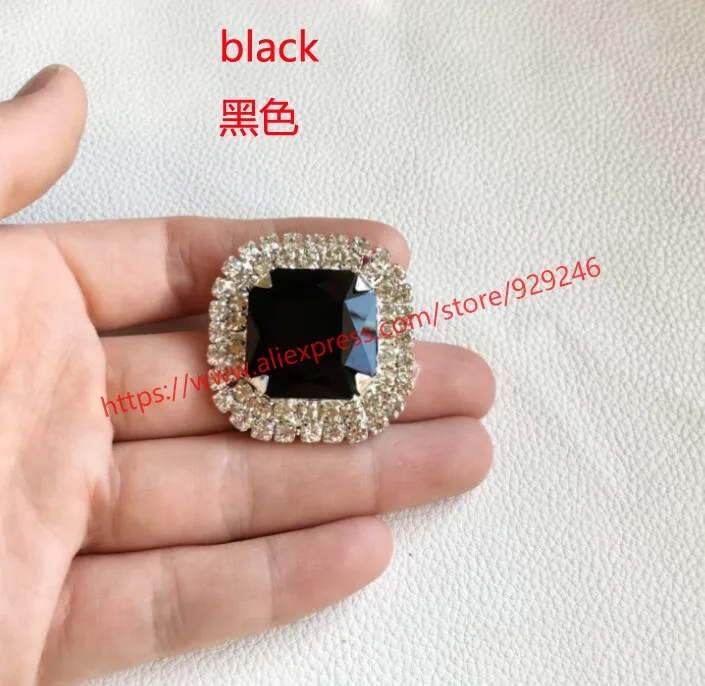 1 шт./лот 38 мм квадратный красный каменные аппликация фиолетовые стразы ab crystal