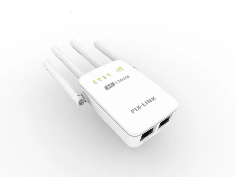 Мощный AC 1200 Мбит/с беспроводной 2,4G/5G WiFi ретранслятор с высоким коэффициентом усиления антенный мост усилитель сигнала два порта Ethernet точка доступа