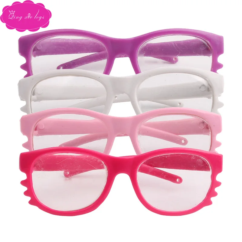 

Кукольные аксессуары, очки для бороды, оправа, очки, 4 цвета, подходят для 18 дюймовых кукол для девочек и 43 см, аксессуары для детских кукол, ...