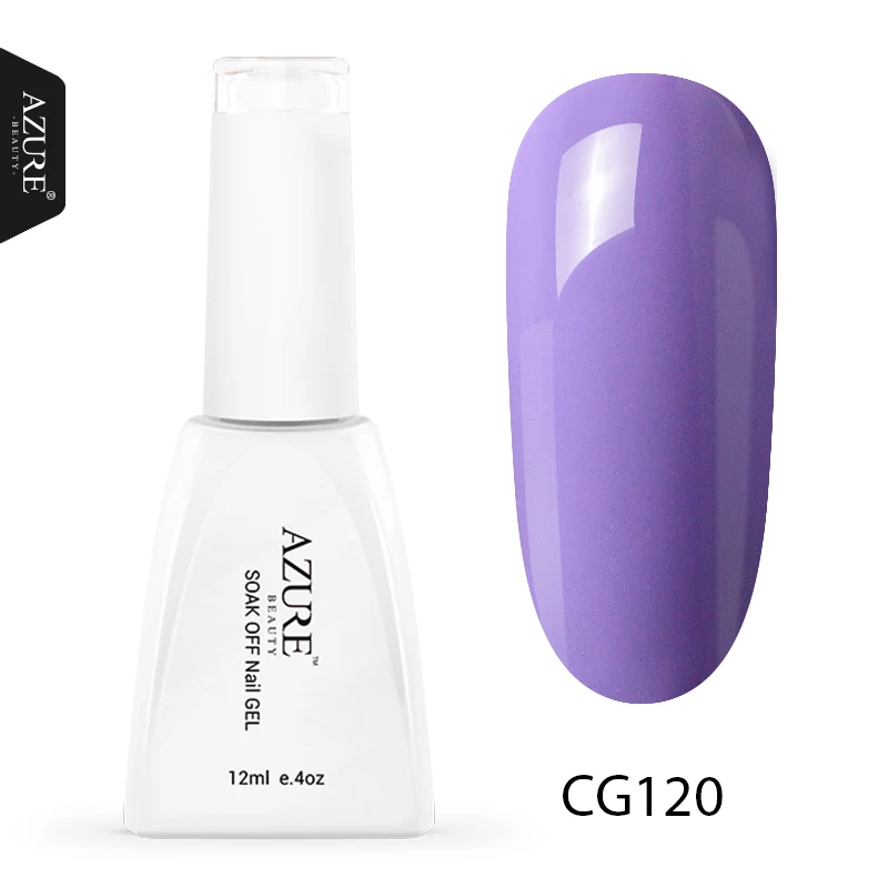 CG120 Azure beauty 12 мл УФ-гель для ногтей 60 цветов новейший светодиодный лак для ногтей впитывающий Полупостоянный светодиодный лак эмалевый гель - Цвет: CG120