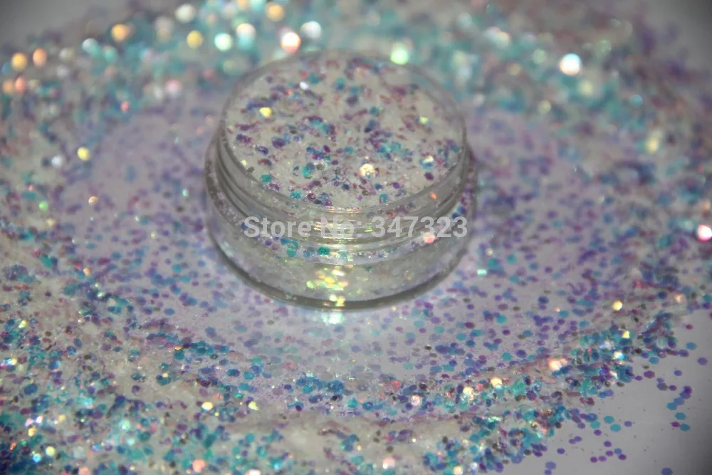 Флюгер для дизайна ногтей и других украшений сделай сам цвет белый мерцание 1