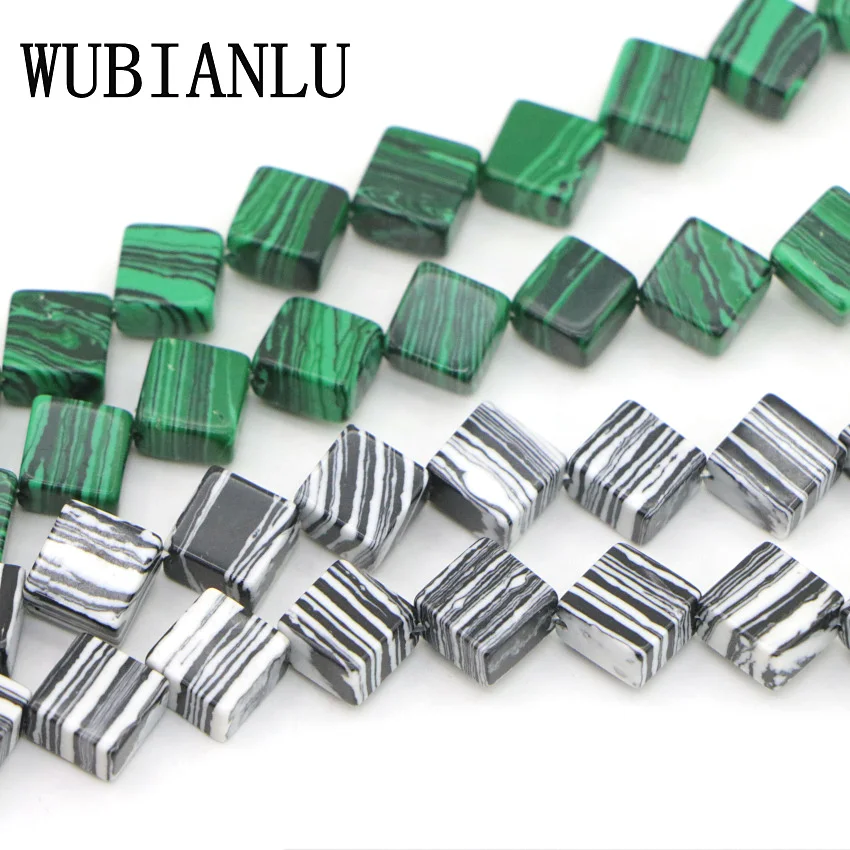 Wubianlu multi Цвет Форма полоса Малахит Турции свободные Бусины для изготовления