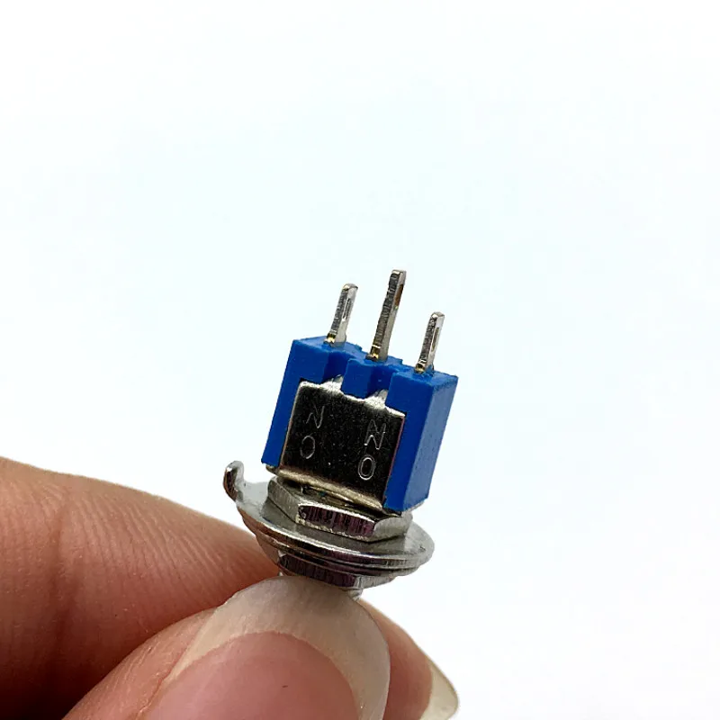 10 шт. 125 V/3A SPDT 3-контактный DPDT 6Pin Вкл/на 2 Позиции Мини тумблер синий