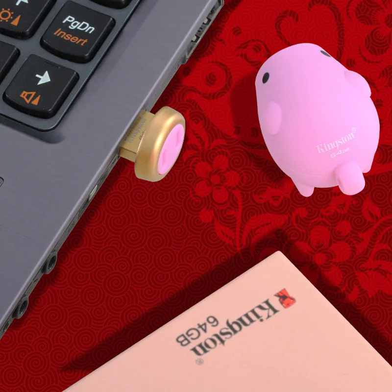 Kingston Pig Year Zodiac флеш-накопитель USB 3 1 металлическая ручка-накопитель 64 Гб