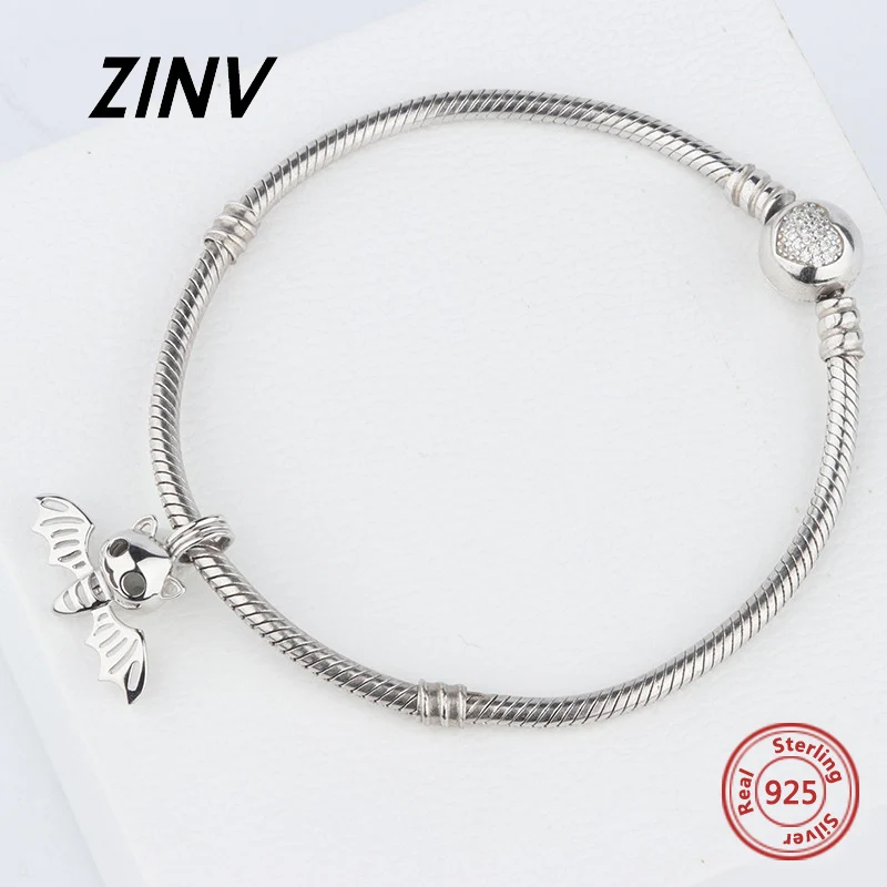 2018 cute animal bat glowing charms beads Fit authentic pandora pendant Bracelets 925 sterling-silver-Jewelry Gifts for women | Украшения и