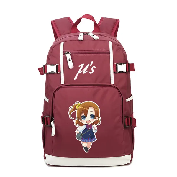 16 Мультяшный женский рюкзак LoveLive, Kawaii Back Pack, Minami Kotori, холщовые школьные сумки, Mochila Feminina, рюкзак для ноутбука, большая сумка для книг - Цвет: 16