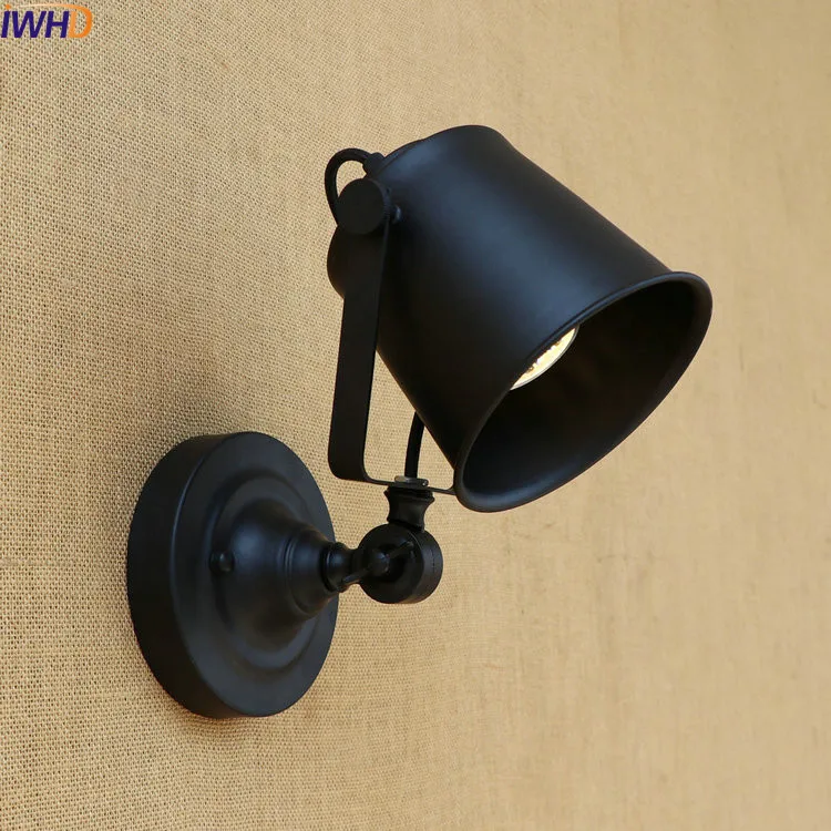 IWHD Ретро Винтажные светодиодные Настенные светильники для домашнего освещения