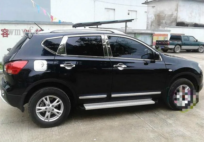 Для NISSAN QASHQAI J10 2007-2013 оконный хромированный столб пост крышка отделка молдинг Украшение Аксессуары для укладки