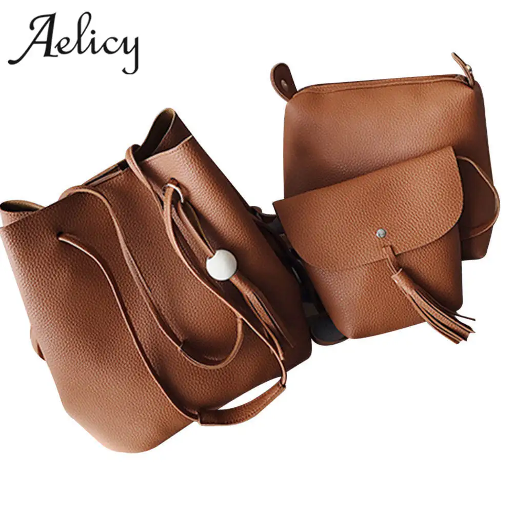 Aelicy 4 наборы из искусственной кожи Сумки для Для женщин Эксклюзивная