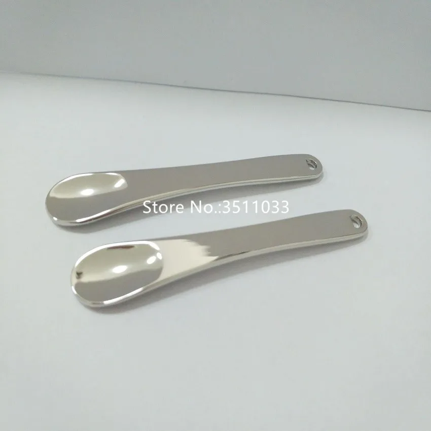 5 шт. Высококачественная Золотая Серебряная металлическая маска ложка DIY крем для