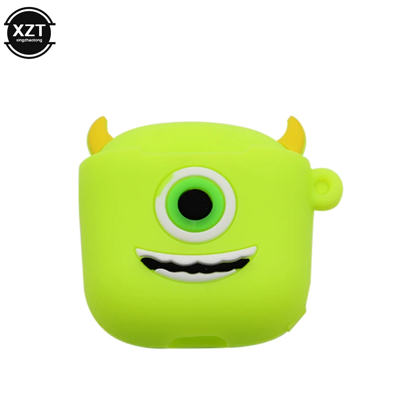 Мультяшный беспроводной Чехол для Bluetooth наушников силиконовый чехол с зарядкой