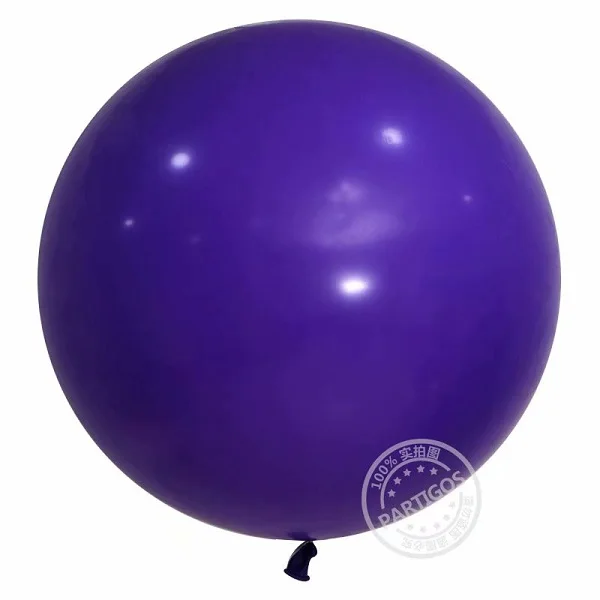 purple 10 шт. 36 дюймов 25 г Джамбо большие круглые латексные шарики прозрачные гигантские шарики для свадьбы стол центральный свадебный душ Вечерние - Цвет: purple