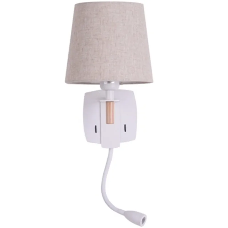 Настенный светильник простой современный регулируемый из ткани|led wall light fixture|wall