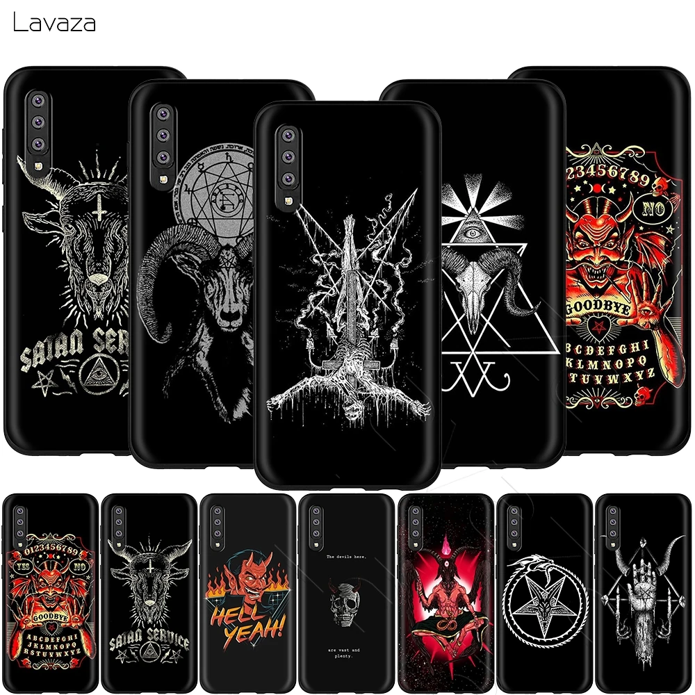 Lavaza дьявол сатаны чехол для Samsung Галактики S6 S7 край J6 S8 S9 S10 плюс A3 A5 A6 A7 A8 A9 Note 8 9 |