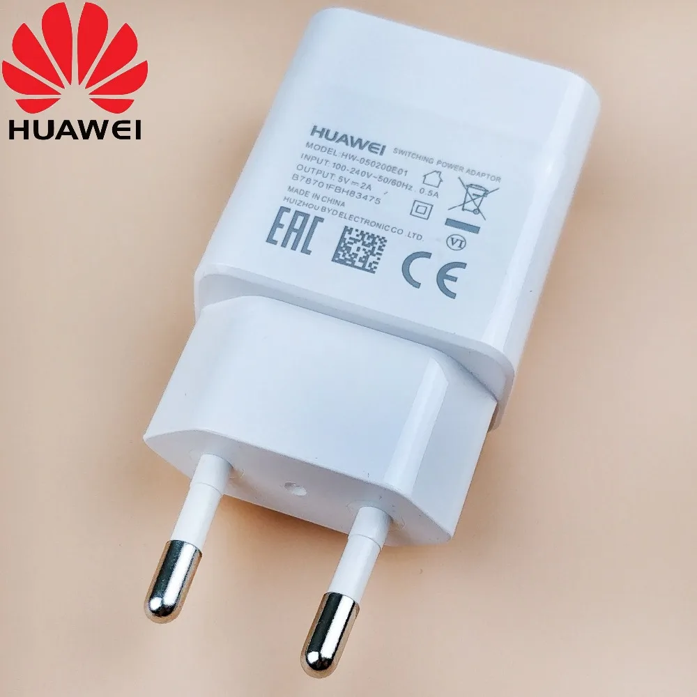 Оригинальный huawei P9 lite Зарядное устройство 2A Eu стены белого внешнее