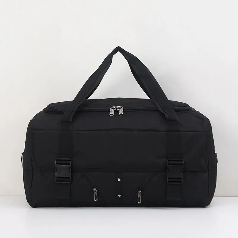 Black 80L мужская дорожная Сумка Многофункциональная оксфордская сумка для ручной клади мужская сумка-тоут большая емкость практичная сумка для выходных водонепроницаемая - Цвет: Black