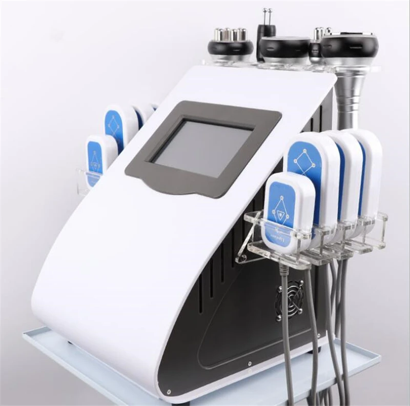 

New High Intensity 40k Ultrasonic liposuction Cavitation 8 Pad Laser Slimming Machine Vacuum RF Skin Care Salon Spa Equipment