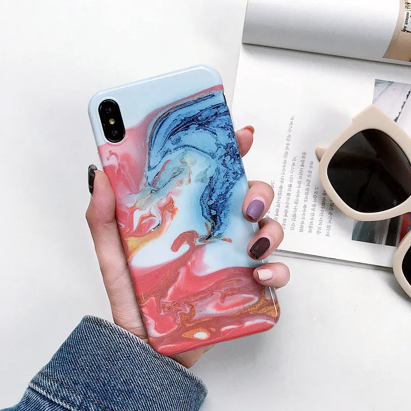 SMILYOU мраморный чехол для телефона для iPhone 6 6S 7 8 X задняя крышка Роскошный чехол s для iPhone 6Plus 7Plus 8Plus XR XS Max Coque Fundas