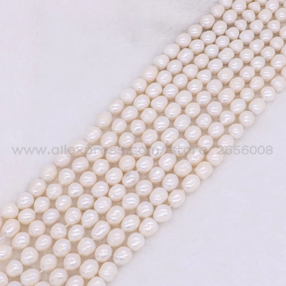 Оптовая продажа цепочка из бусин с натуральным жемчугом 14 дюймов