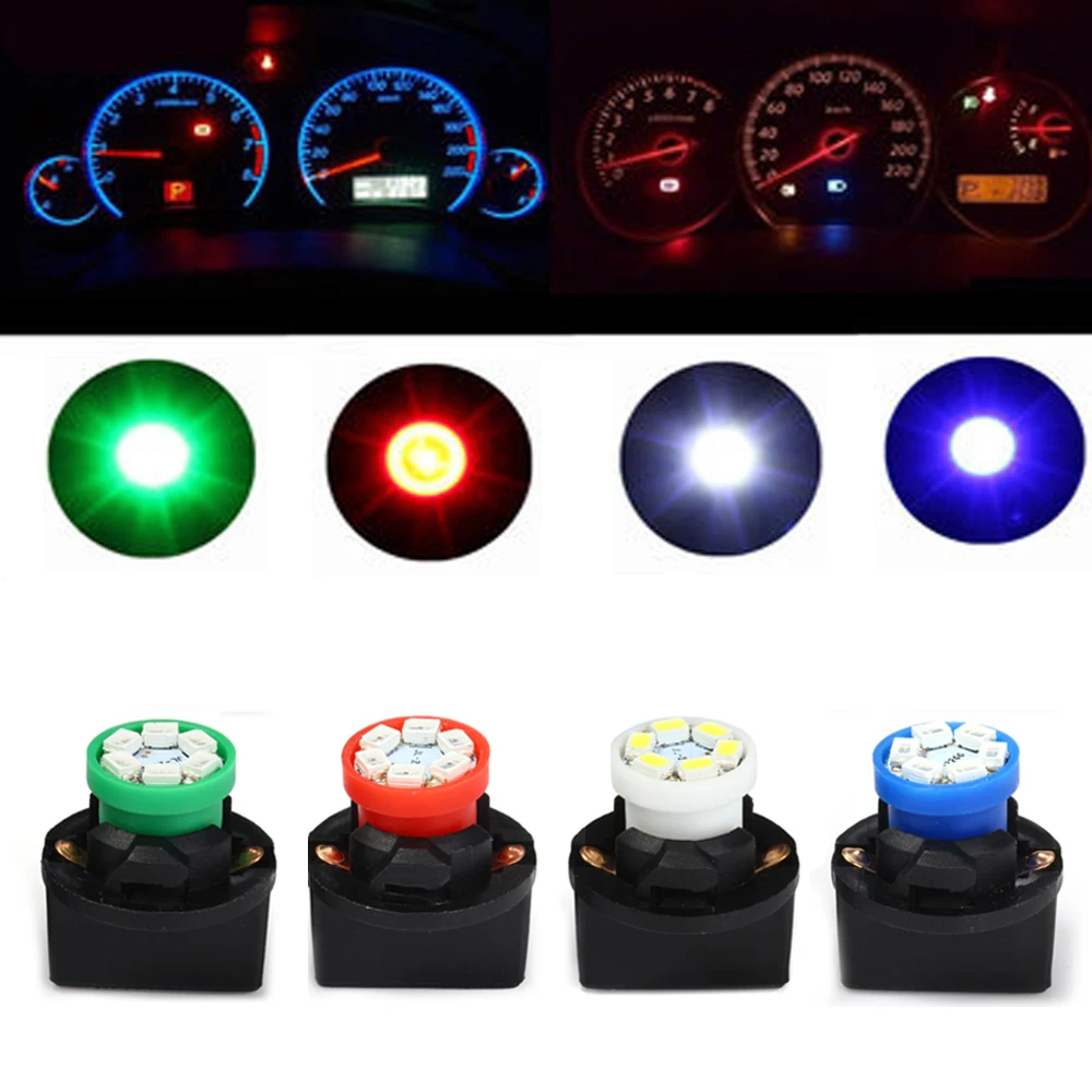 

10 Sets W5W LED T10 168 194 Car Auto Turn Signal License Plate Light Trunk Lamp Clearance Lights Instrument Panel Dash Bulb