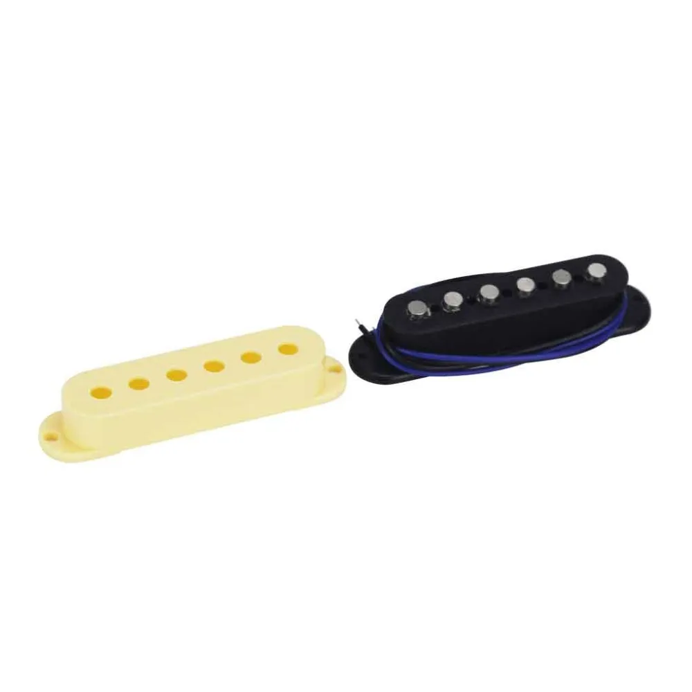 FLEOR одна катушка пикап средняя электрогитара Alnico 5 желтый для гитара FD Strat