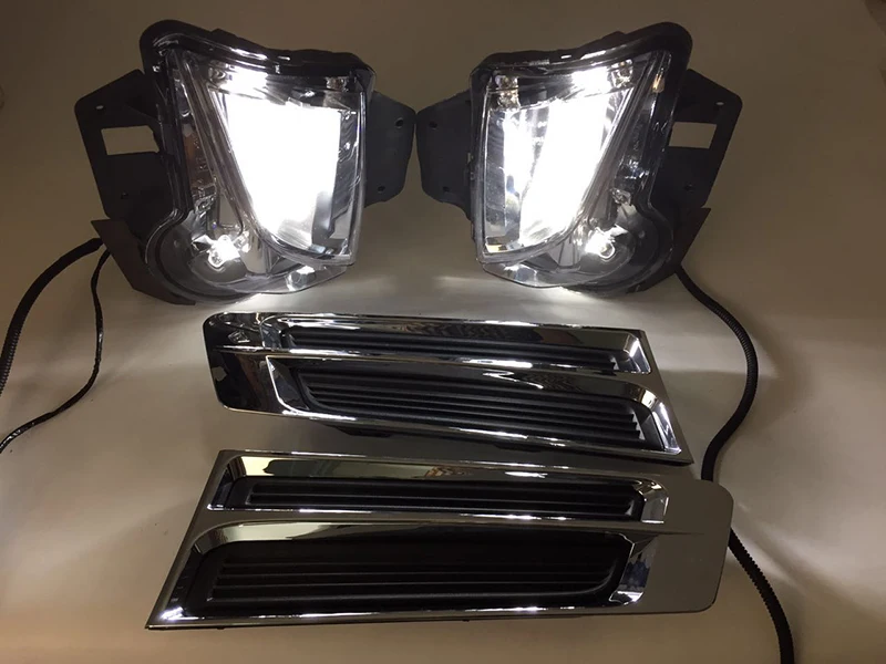 Автомобильная проблесковая 1 комплект светодиодный DRL Противотуманные фары