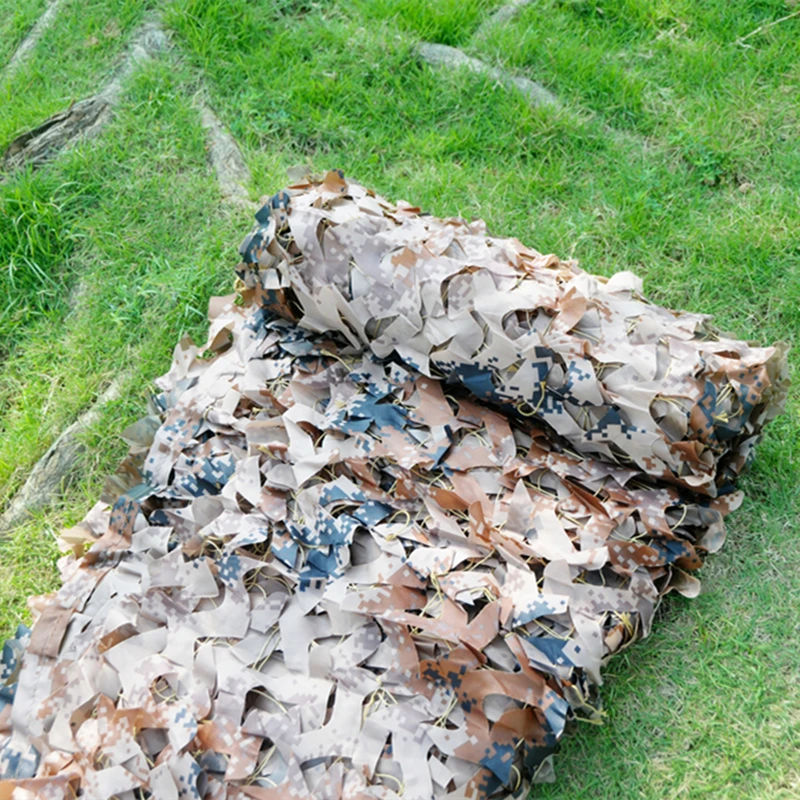 Уличная камуфляжная сетка WELEAD 5x10 м белая песочная синяя черная для садовых теней