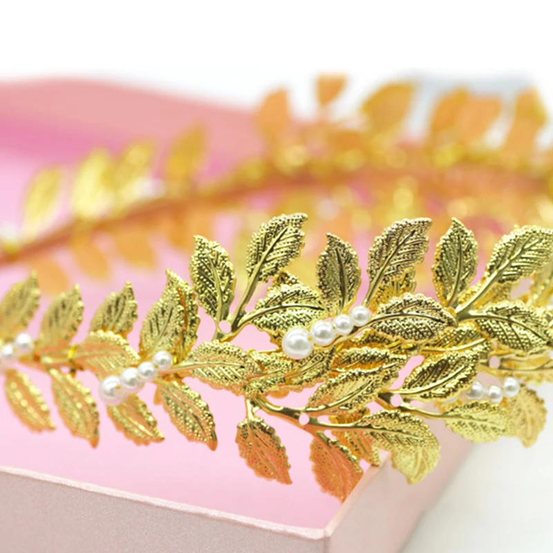 Ободок для волос в виде листвы римской богини красивые ободки головные уборы