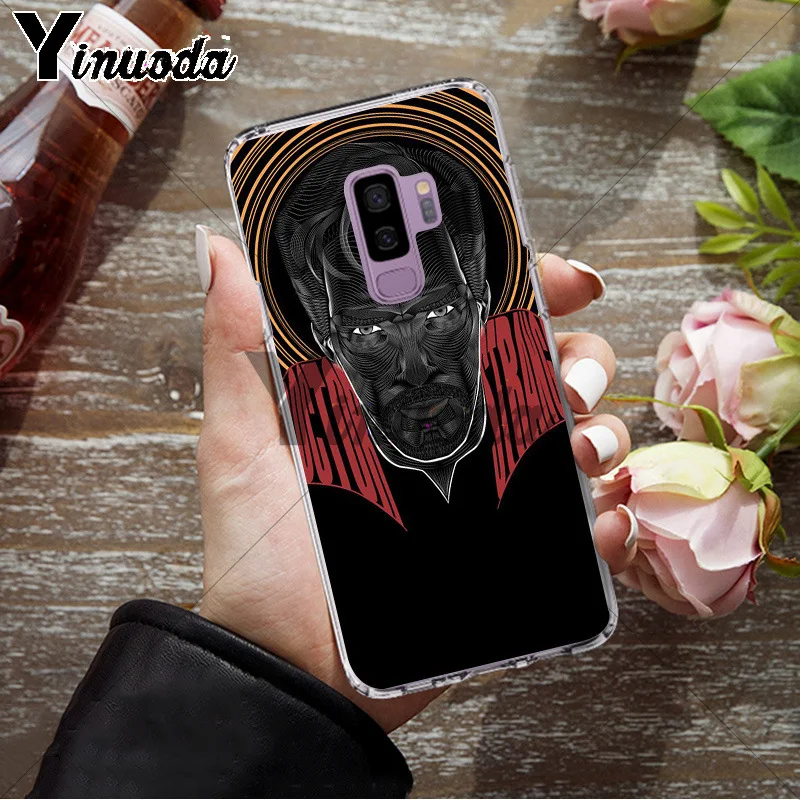 Yinuoda Marvel Doctor Strange мягкий резиновый черный чехол для телефона Samsung S9 plus S5 S6 S6edge S6plus S7