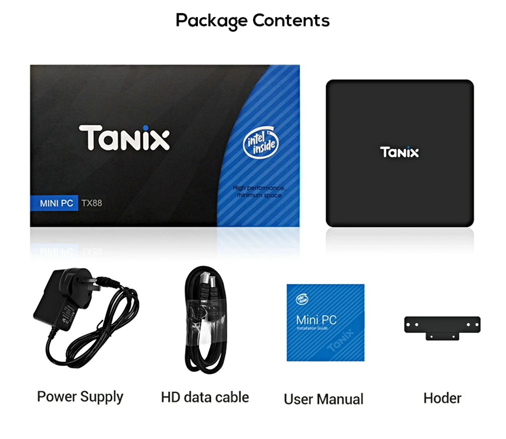LEMADO TX85 мини-ПК Windows 10 для Intel Atom X5-Z8350 ТВ-приставка 4G 64G памяти 2,4G+ 5,8G двойная Wifi приставка для Xiaomi Android