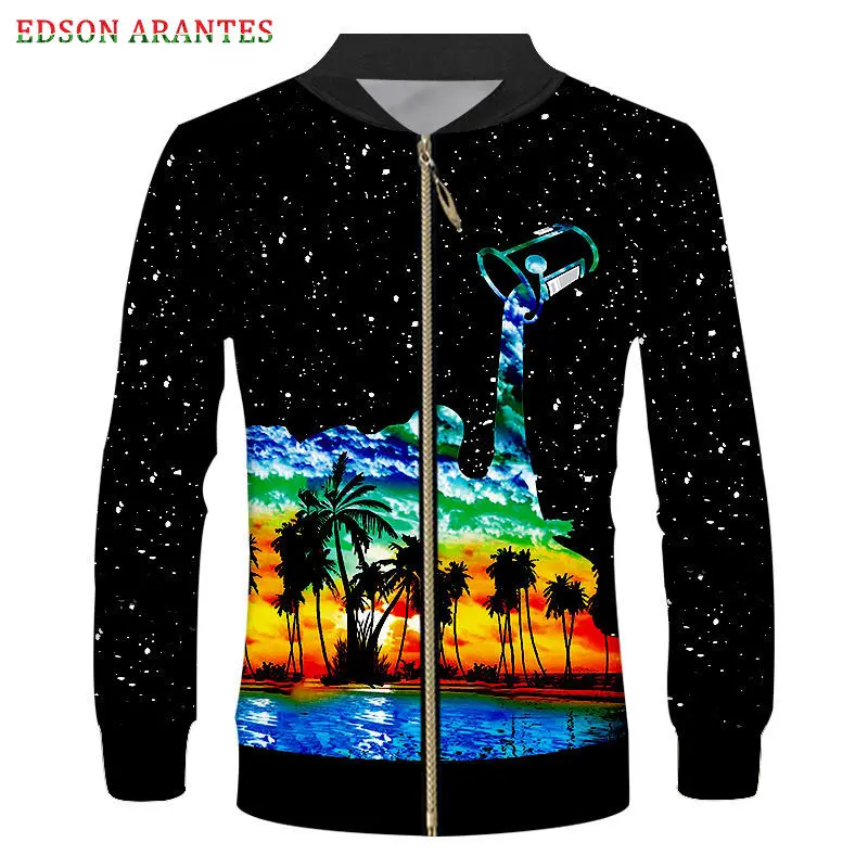 Мужские куртки большого размера на заказ блестящий пуловер молнии спереди