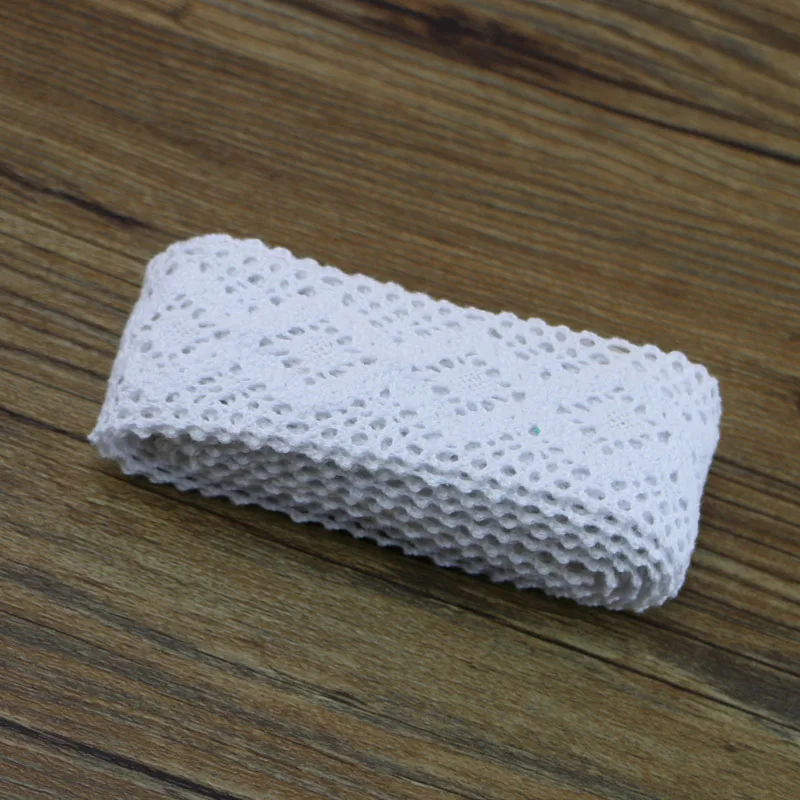 Новинка 5 ярдов/много высококачественных белых кружевных хлопковых швейных