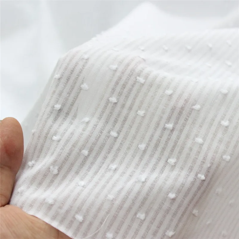 1PC=100*145cm Cotton Jacquard Yarn Lobo Dyeing Foam Clothing Fabric Pajamas Handmade Diy Cloth | Дом и сад