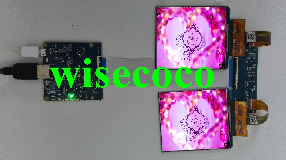 DIY VR гарнитура с 1080p двойной 3 81 дюймов пользовательский oled дисплей супер четким