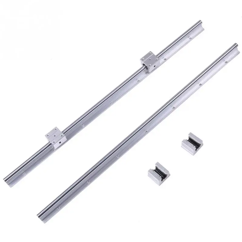 Wholesale 2 Set/Lot SBR12-700mm Linear Bearing Rail Sliding Guides Shaft + 4Pcs SBR12UU Blocks linear bearing slide | Обустройство