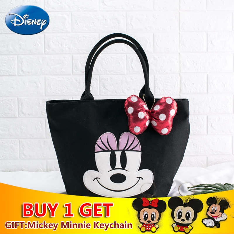 Disney Микки Минни Маус сумка на плечо Женская Большая вместительная женская модная