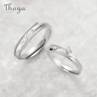 thaya meet by chance design rings high quality s925 sterling silver jewelry couple ring for wedding engagement gift