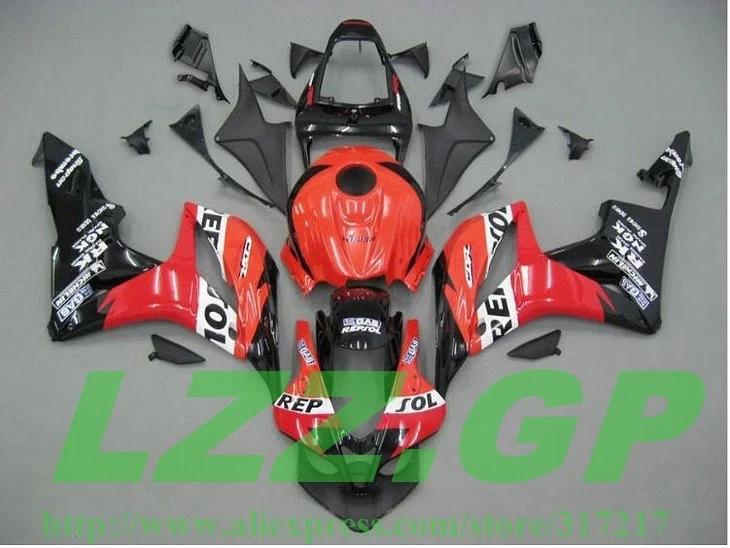 Для окрашенных F5 CBR600RR 07 08 CBR 600 600RR инъекция CBR600 RR CBR600F5 07-08 красный репсол L325f 2007 2008