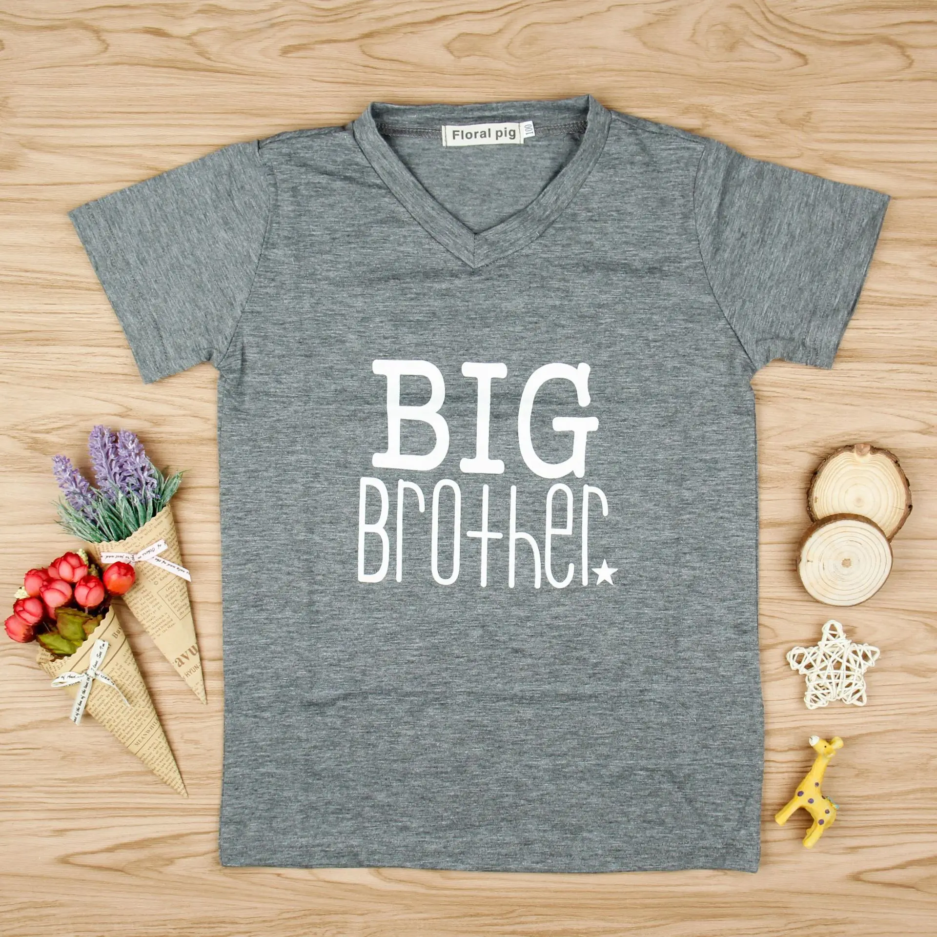 Одинаковые комплекты для семьи с надписью Big Sister and Brother боди маленьких детей