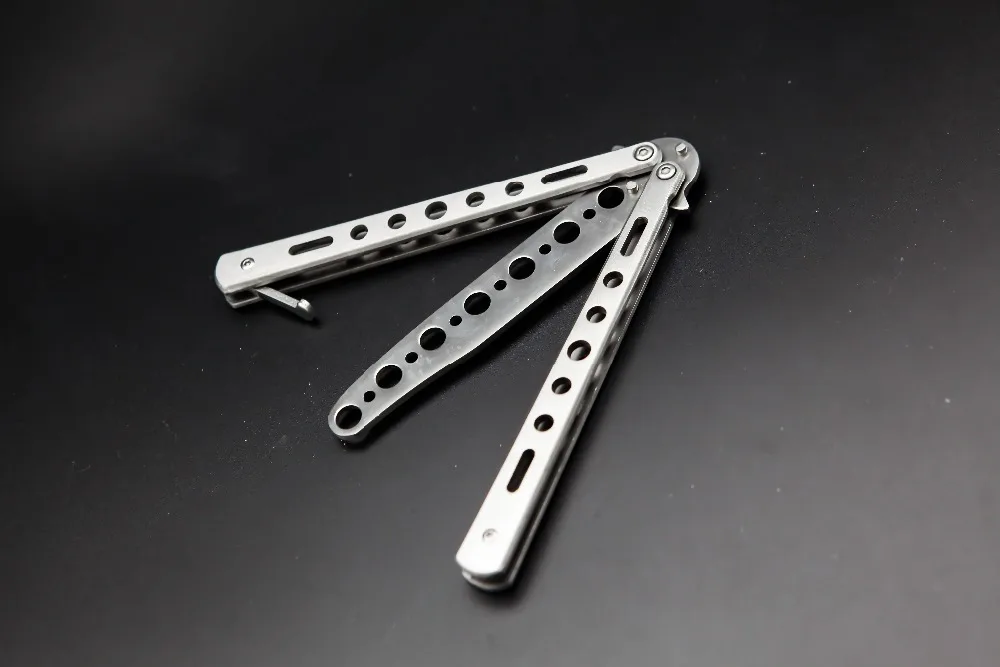 Новинка 2017 года Горячая нержавеющая сталь Balisong Тренер Обучение Практика Бабочка