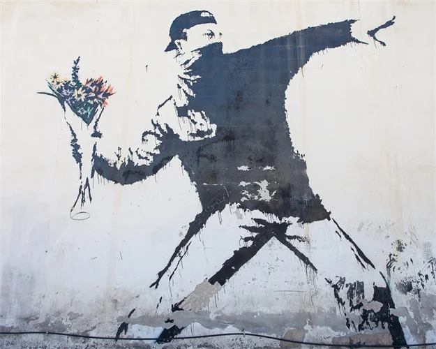 Love Is In The Air по banksy на стену арт Декор холст картина каллиграфии печати плакатов декоративная картина Гостиная домашний декор