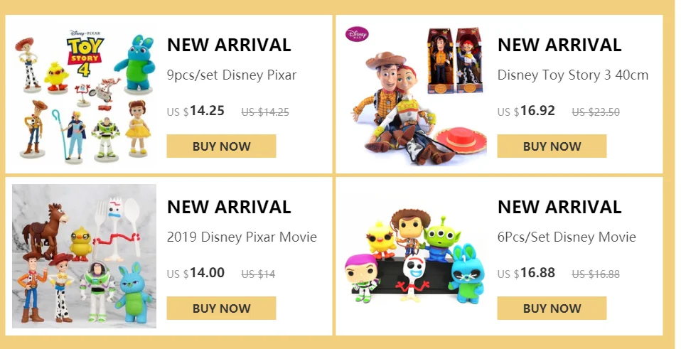 Дисней фильм Pixar История игрушек 4 мультяшная игрушка Вуди Базз Лайтер Джесси Рекс Аниме Фигурка модель куклы для детей
