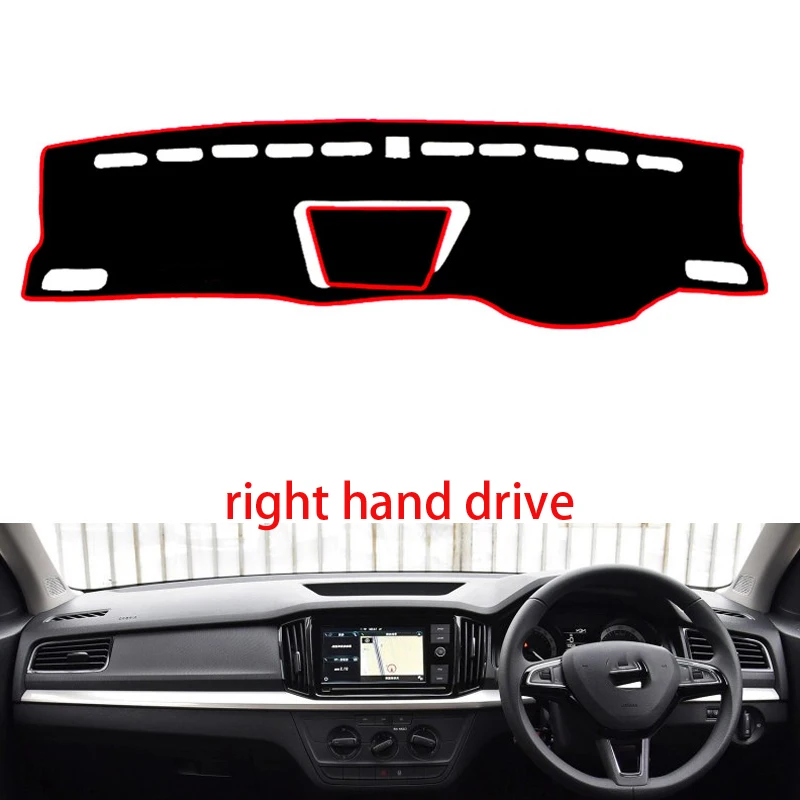 Крышка приборной панели автомобиля коврик для skoda KAMIQ 2018 правый руль Dashmat Pad Dash