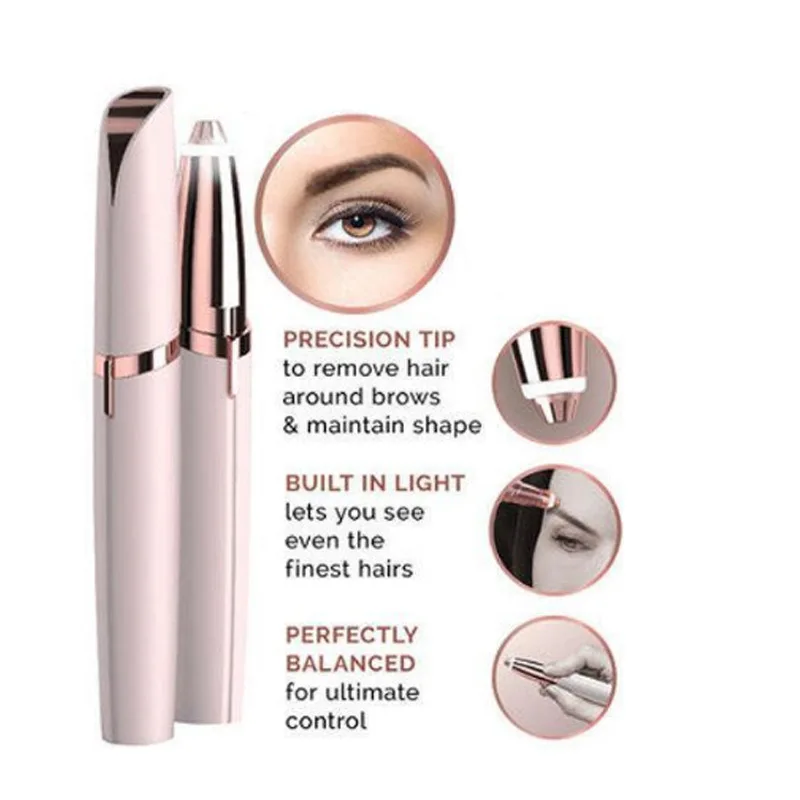Electric Face Eyebrow Hair Remover Epilator Mini Shaver Razor Instant Painless Portable Shaving Trimmer | Красота и здоровье