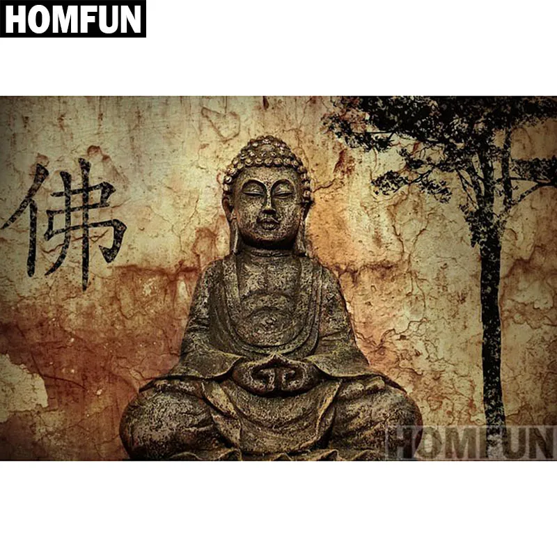 Алмазная живопись HOMFUN A00982 картина сделай сам из квадратных/круглых страз вышивка