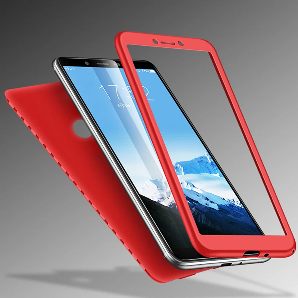 360 Full Silicone Case For Xiaomi Redmi Note 6 Pro 3 4 4X 5 Plus 6A 5A S2 Pocophone F1 Mi A2 Lite A1 5X 6X Mi8 8 SE Cover |