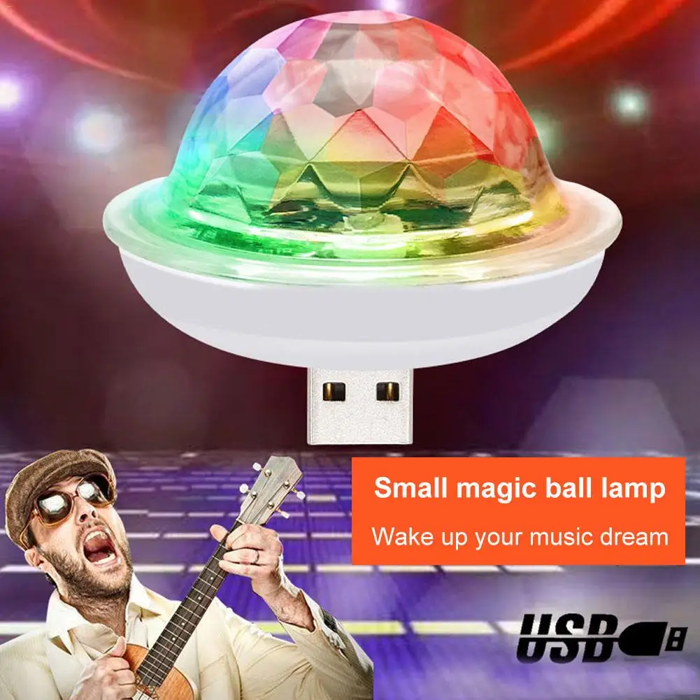 СВЕТОДИОДНЫЙ Автомобильный USB атмосферный свет DJ RGB мини красочная музыкальная